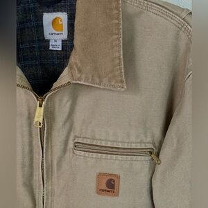 Carhartt XL Detroit Jacket Blanket Lined J97 266 Vintage 90’s Y2K Cottonwood Tan